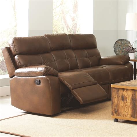 small faux leather couch